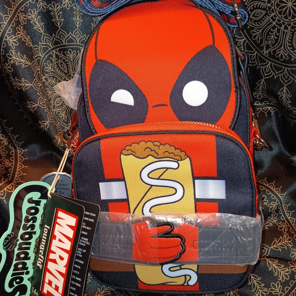 DeadPool Loungefly CrossBody NWT Men or Women's